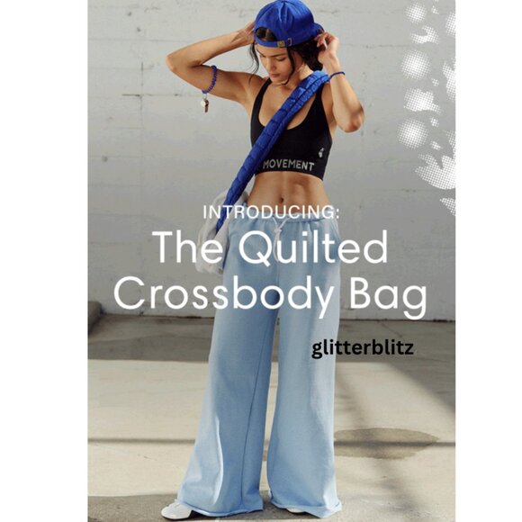 Free People Mini Carryall Sling Bag - Quilted Carryall Athletic Blue - Restock - Picture 3 of 13